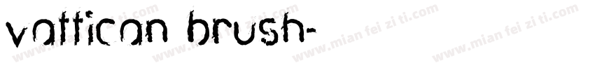 vattican brush字体转换